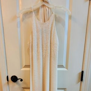 NWT Vintage Chelsea Nites formal ivory gown. Size 8